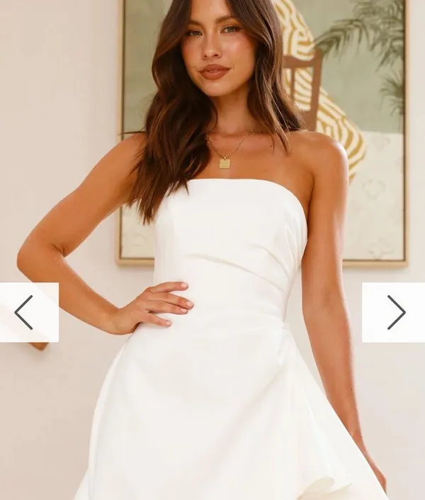 Billy J white mini dress Size 8 - Image 3