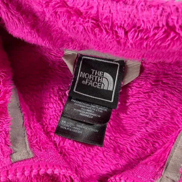Y2k The North Face Girls Osito Jacket Pink Full Zip Size Large 14/16 or Women XS - Image 9