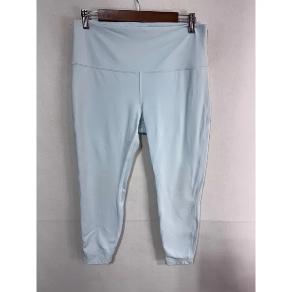 Lululemon 14 Icing Blue Leggings Women Align High Rise 23 Inch Crop Double Lined - Image 5