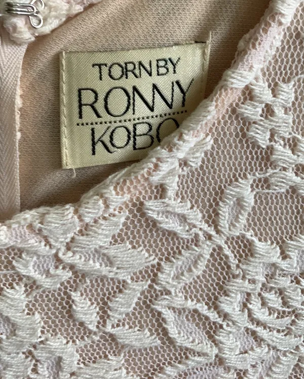 Torn by Cristal Lace Dress in Pink - Image 6
