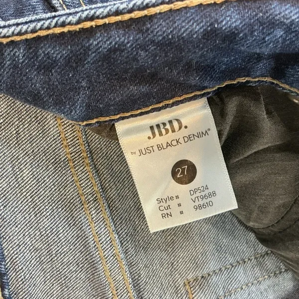 Navy Women's Straight Leg Jeans Blue Size 27 - Image 4