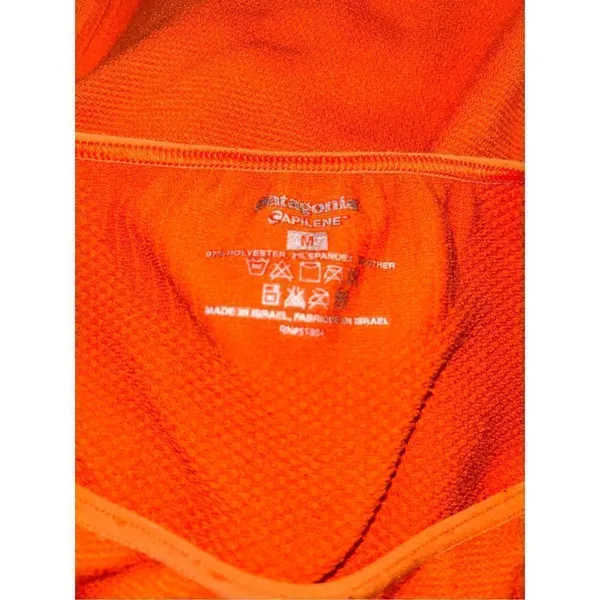 Womens Patagonia Capilene orange shirt M - Image 4