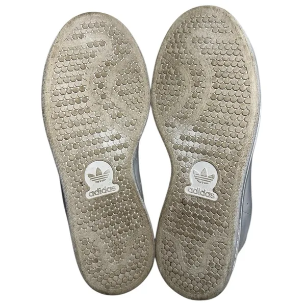 Adidas Women’s Size 6 White Bold Pink Leather Stan Smith Shoes Sneakers - Image 9
