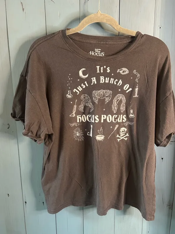 Disney Black Hocus Pocus Graphic Tee | Size XL Halloween - Image 2