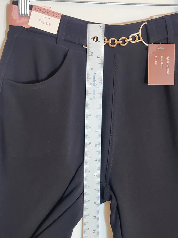 Indero Black Flare Pants NWT Size Large/XL - Image 8