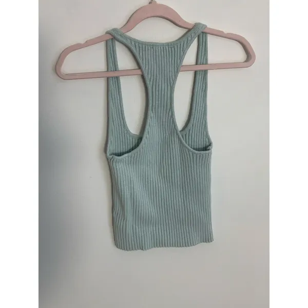 Intimately‎ Free People Ribbed Racerback Green Tank xs - Image 3