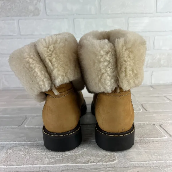 Sorel‎ Boots Womens 9 Brown Suede Leather Shearling Sherpa Lined Winter Classic - Image 8