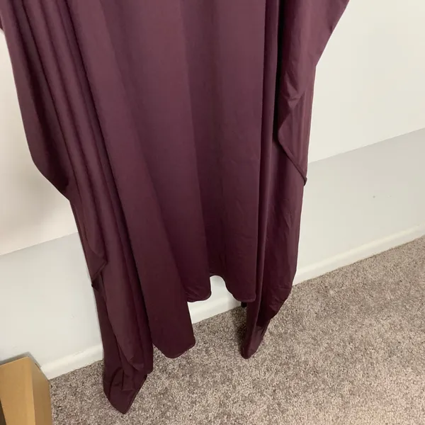 Babyboo Tahnee Maxi Dress Plum Womens Cutout Longsleeve BodyCon Size Medium - Image 15
