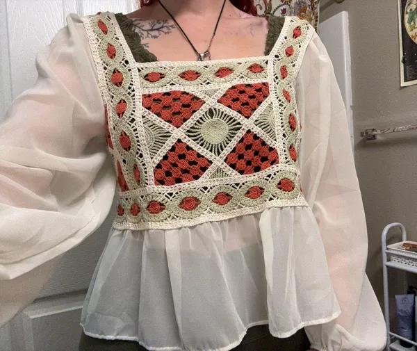 Handmade Crochet Top - Image 3