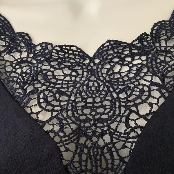 City Studio Navy Lace Detail‎ Going Out Date Night Formal Stretch Dress Small - Image 4
