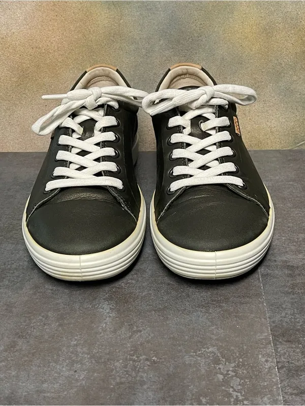 Ecco Soft 7 Women's Deep Green Leather Sneakers Size 10 - Image 6