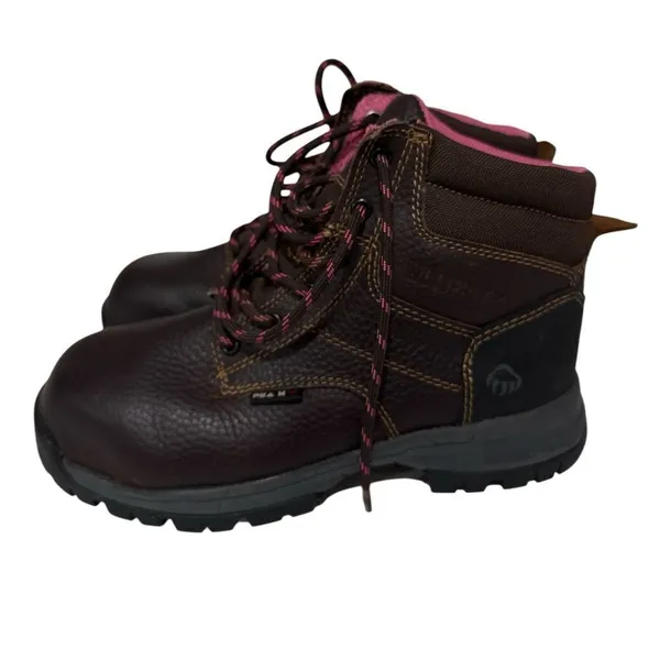 WOLVERINE WOMEN'S "PIPER"
BROWN LEATHER BOOTS EUC - Image 2