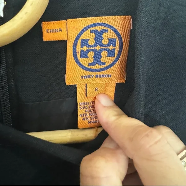 Tory Burch black shift work dress - Image 8