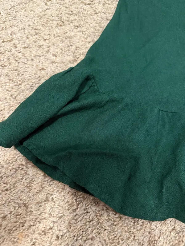 Selfie Leslie MEILANI A-LINE EMPIRE DRESS EMERALD FOREST GREEN - Image 6