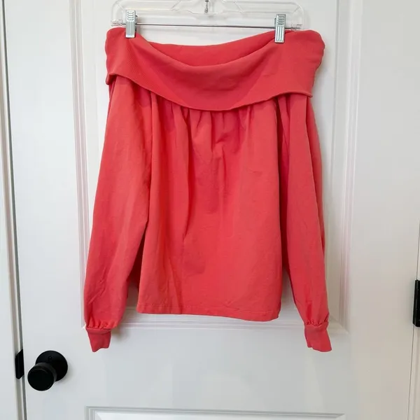 Anthropologie‎ Maeve Pink Off-The-Shoulder Pullover - Image 3