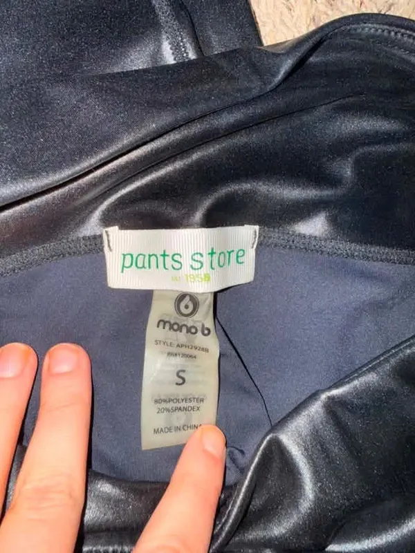 The Pants Store Leather Faux Pants - Image 2