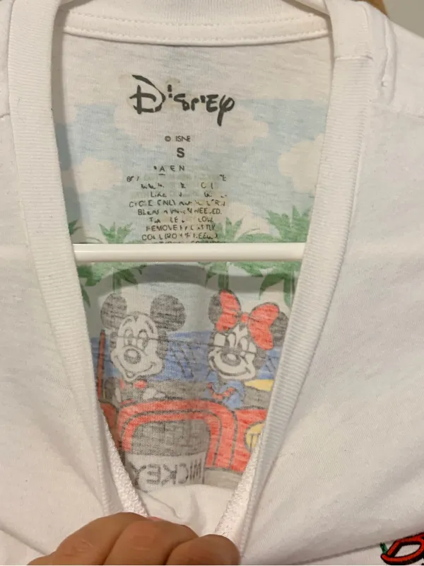 Disney Venice Beach White Graphic Tee - Casual - Image 3