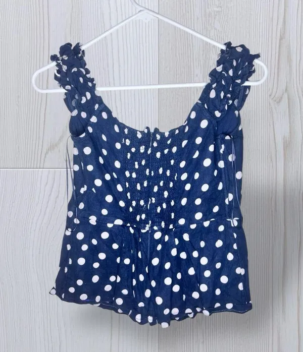 ABERCROMBIE & FITCH Women’s Polka Dot Zip Up Top - Image 3
