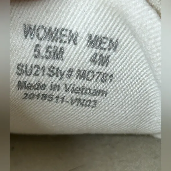Madewell MWL Sneaker Shoes Women Beige Leather Lace Up Casual Athletic size 5.5. - Image 9