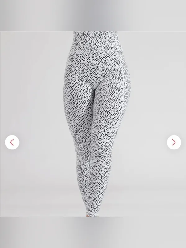 BuffBunny Limitless Leggings White/black Bossy Print Size M - Image 3