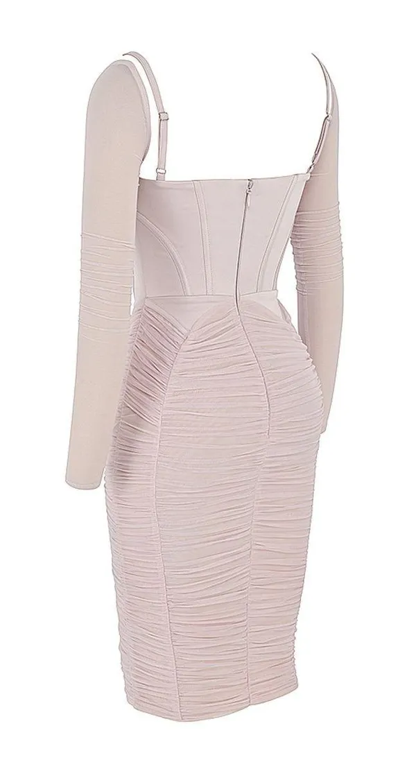 House Of CB FREYJA Blush Ruched Dress - Image 3