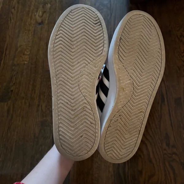Adidas Classic White and Black Shoes - Image 5