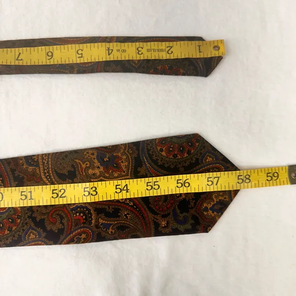 Bert Pulitzer Silk Mens Tie Multicolor Priestly Geometric Vintage Classic - Image 7