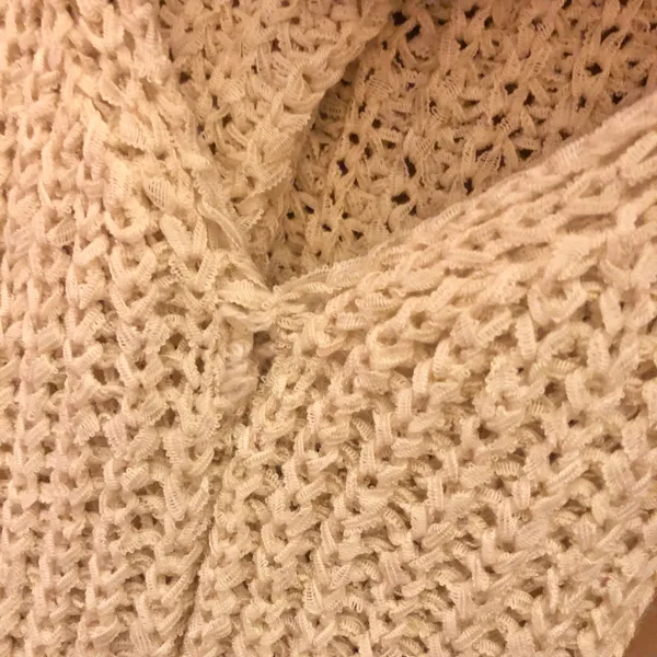 Moon & Madison Crochet Woven V Neck Knit Tank - Image 5