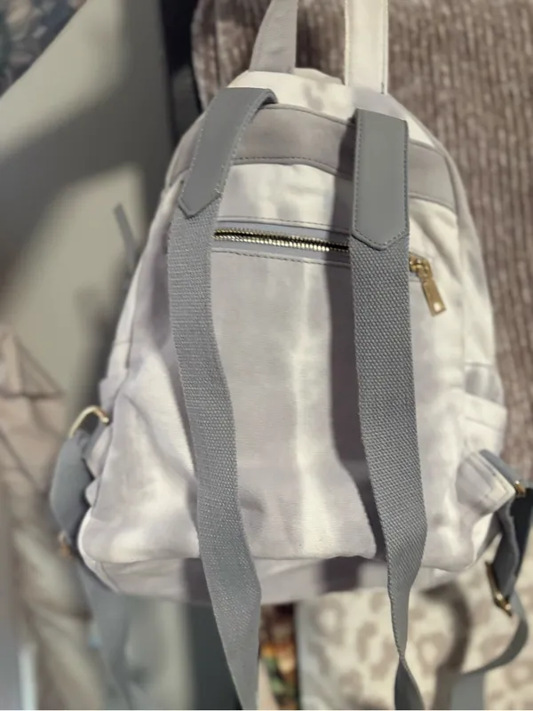 Women’s Light Gray Mini Backpack - Image 5