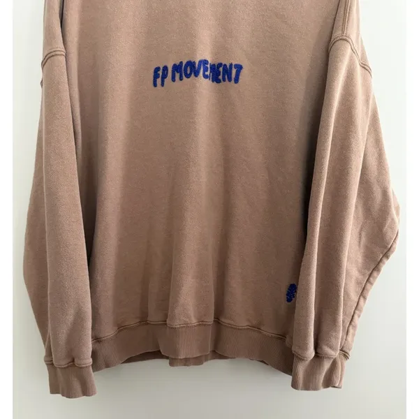 Free People Movement All Star Embroidered Pullover Twig Combo Women's Medium‎ - Image 5