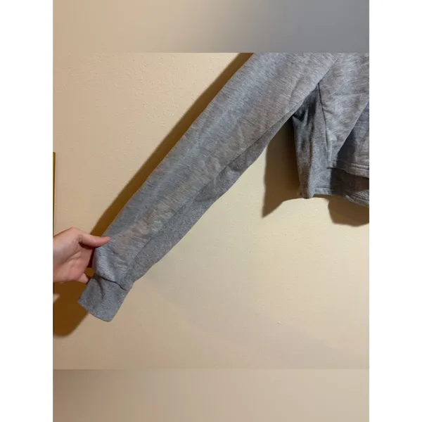 Gymshark Size S Small Training Cropped Hoodie Sweatshirt Gray - Image 6
