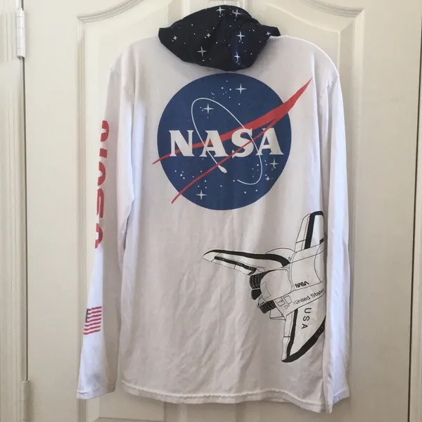FINAL MARKDOWN Unique nasa tee medium White - Image 8