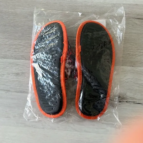 NFL FOCO Denver Broncos Team Scuff Slide Slippers Orange/Blue M (7-8) NWT IN PKG - Image 4