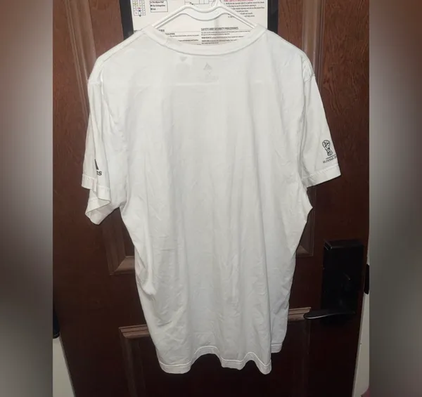 Adidas White Graphic Soccer Ball Tee - Size XL - Image 2
