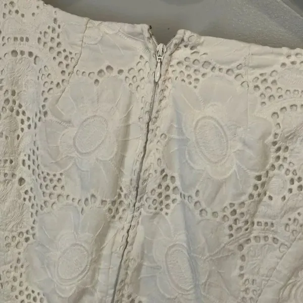 Lilly Pulitzer Bonnie Dress Resort White Jumbo Bonquet Eyelet Sz 2 Bridal #500 - Image 13