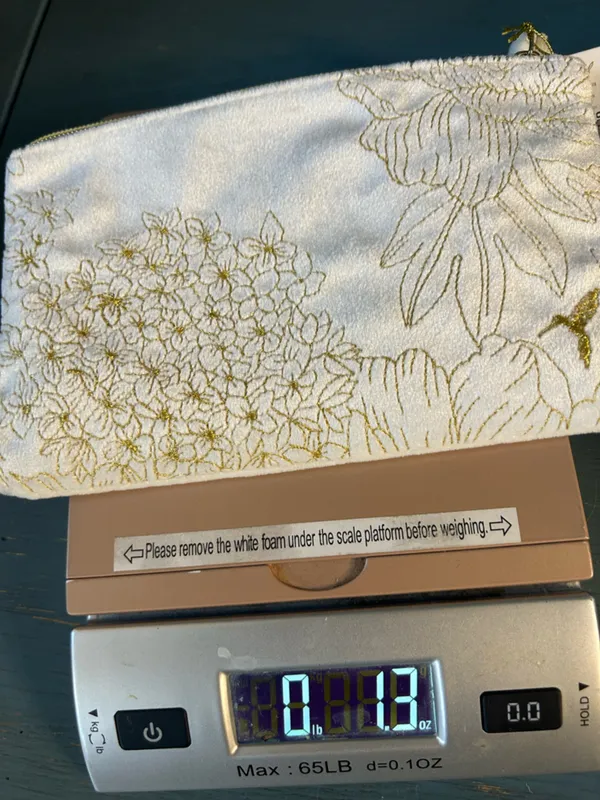 Papyrus White and Gold Floral Wristlet (New) - Image 7