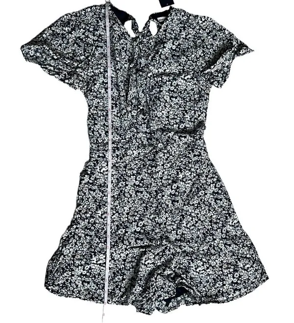 Abercrombie & Fitch Floral Print Open-Back Romper, Size XXS, NWT - Image 14