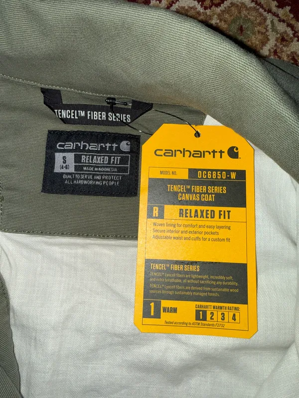 Carhartt Green Tencel Canvas Jacket - Image 7