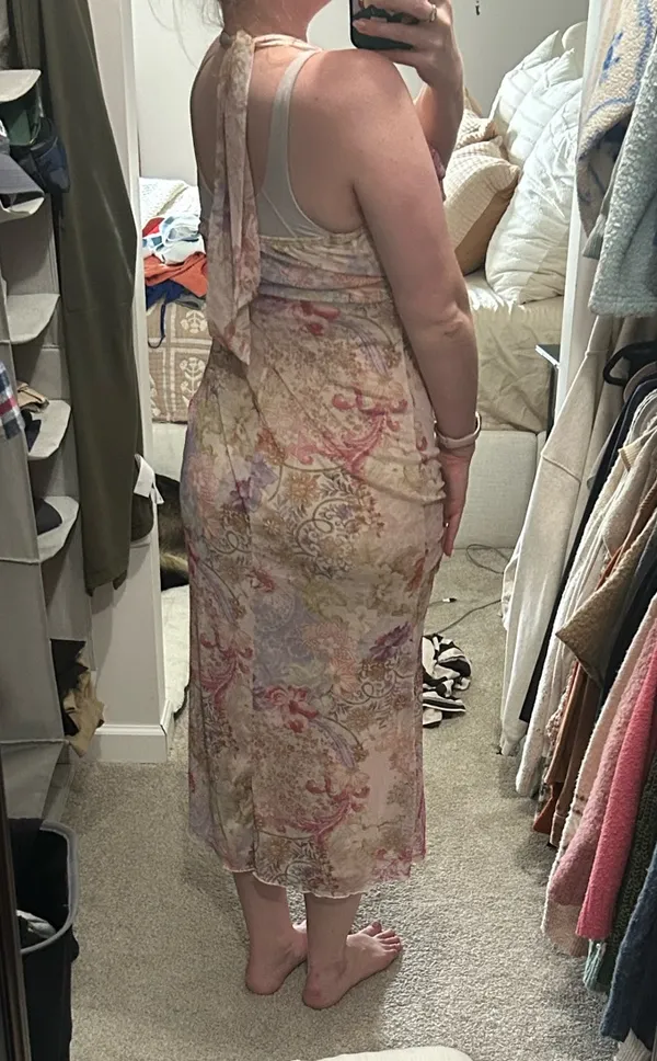 See You Monday Dress Purple Floral - Image 2