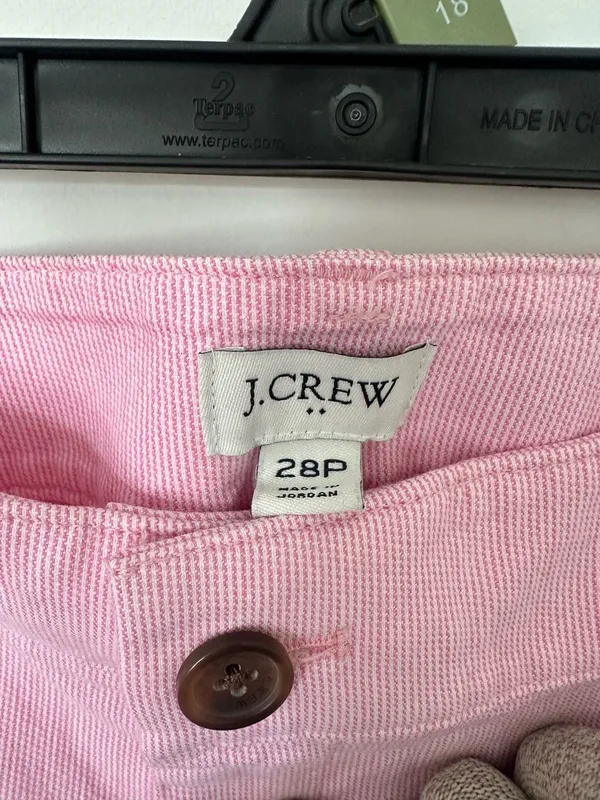 J.Crew Pink Wide-Leg Crop Pants Women's Size 28P - Image 2