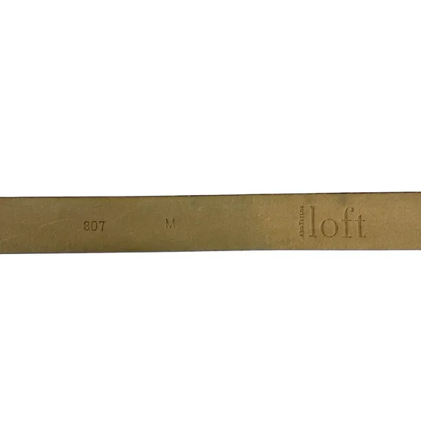 Vintage Ann Taylor Loft Black Leather Minimalist Belt‎ Size Medium - Image 5
