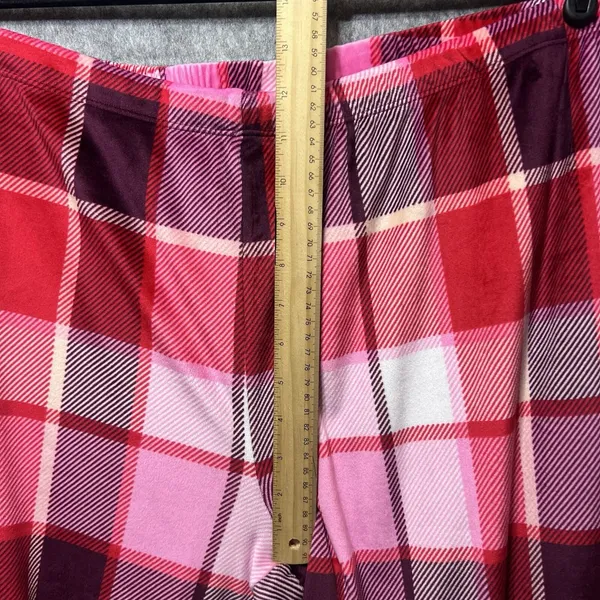 Joyspun XL Pink Red Plaid Pajama‎ Set Sleepwear Loungewear Long Sleeve Soft - Image 8