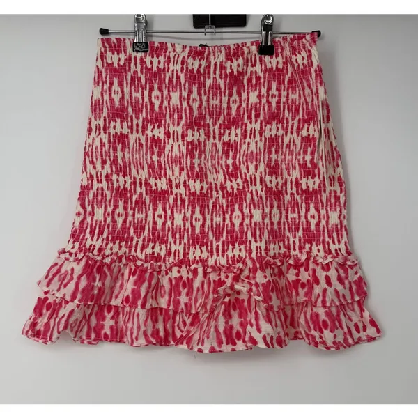Aqua Tie Dye Elastic Mini Skirt Size Medium - Image 3