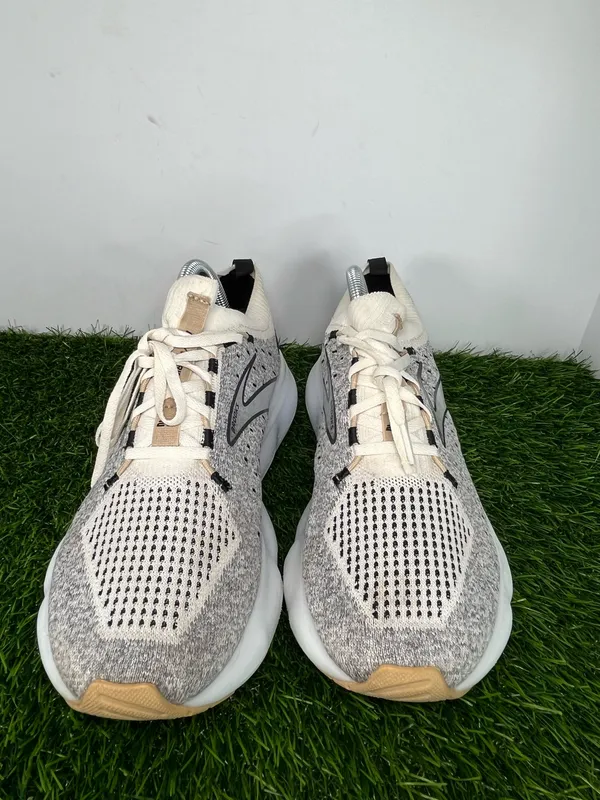 Brooks Glycerin 20 Running Shoes Gray Cream Women Size 9.5 Road Running Sneakers - Image 2