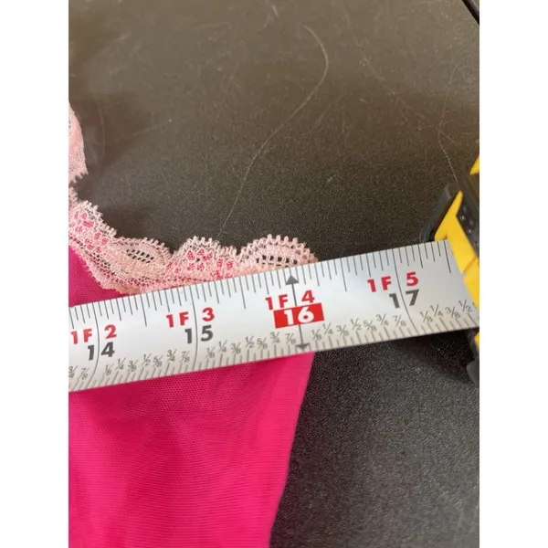Y2K Pout By Victoria’s Secret Pink Sheer Mesh Lace Trim Cami Tank Top NWT L - Image 13