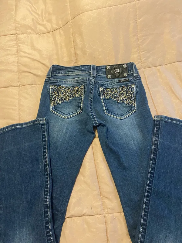 Miss Me Jeans Bootcut Bling Denim 25 - Image 3