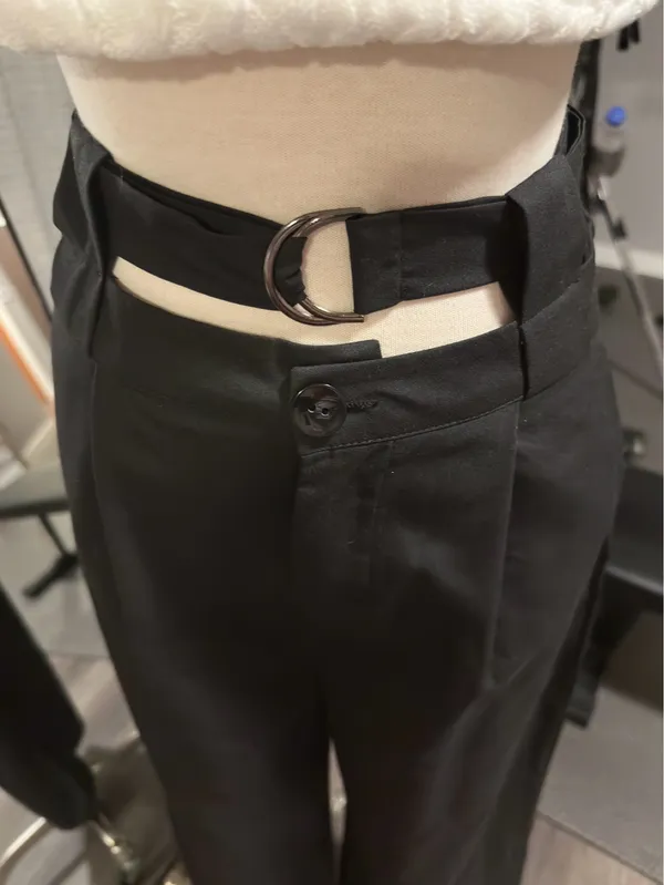 Boutique Black belted dress pants - Image 6