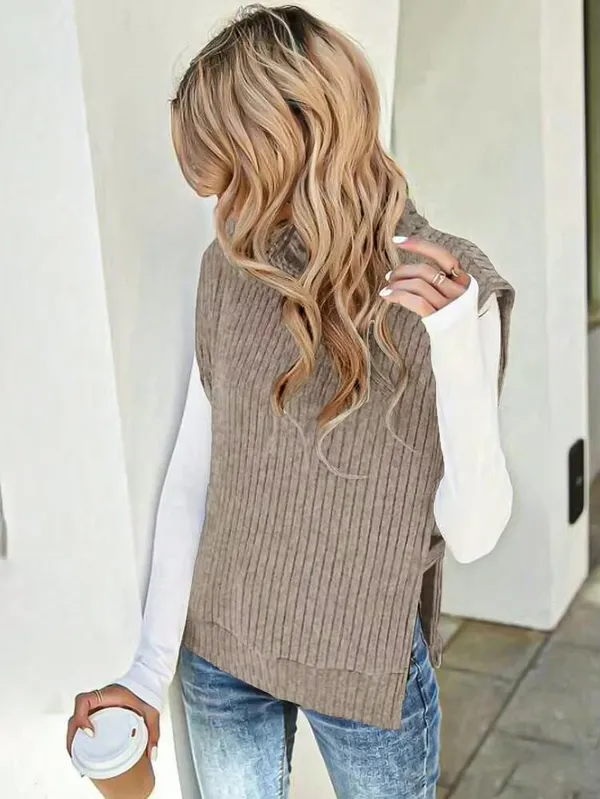 Shein Turtleneck Sleeveless Knit top - Image 2