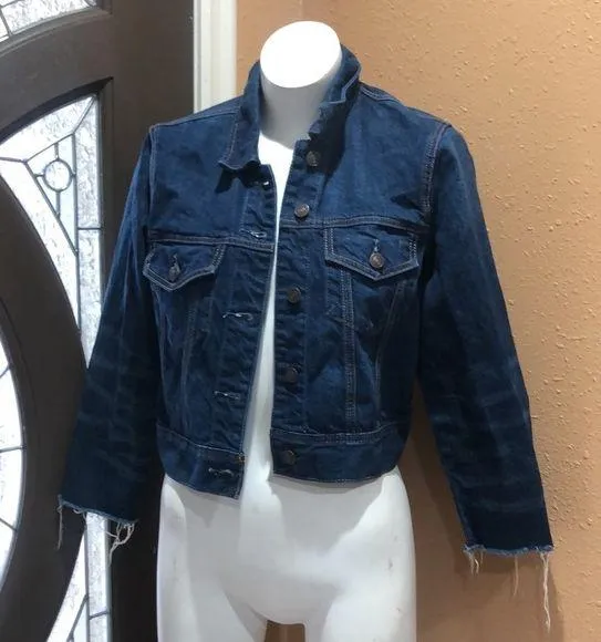 Abercrombie and Fitch blue denim jacket - Image 2