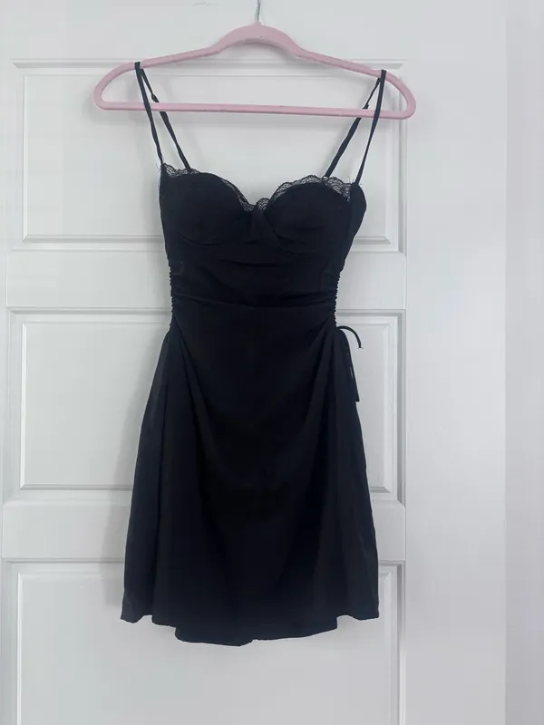 Black Princess Polly Mini Dress - Image 3